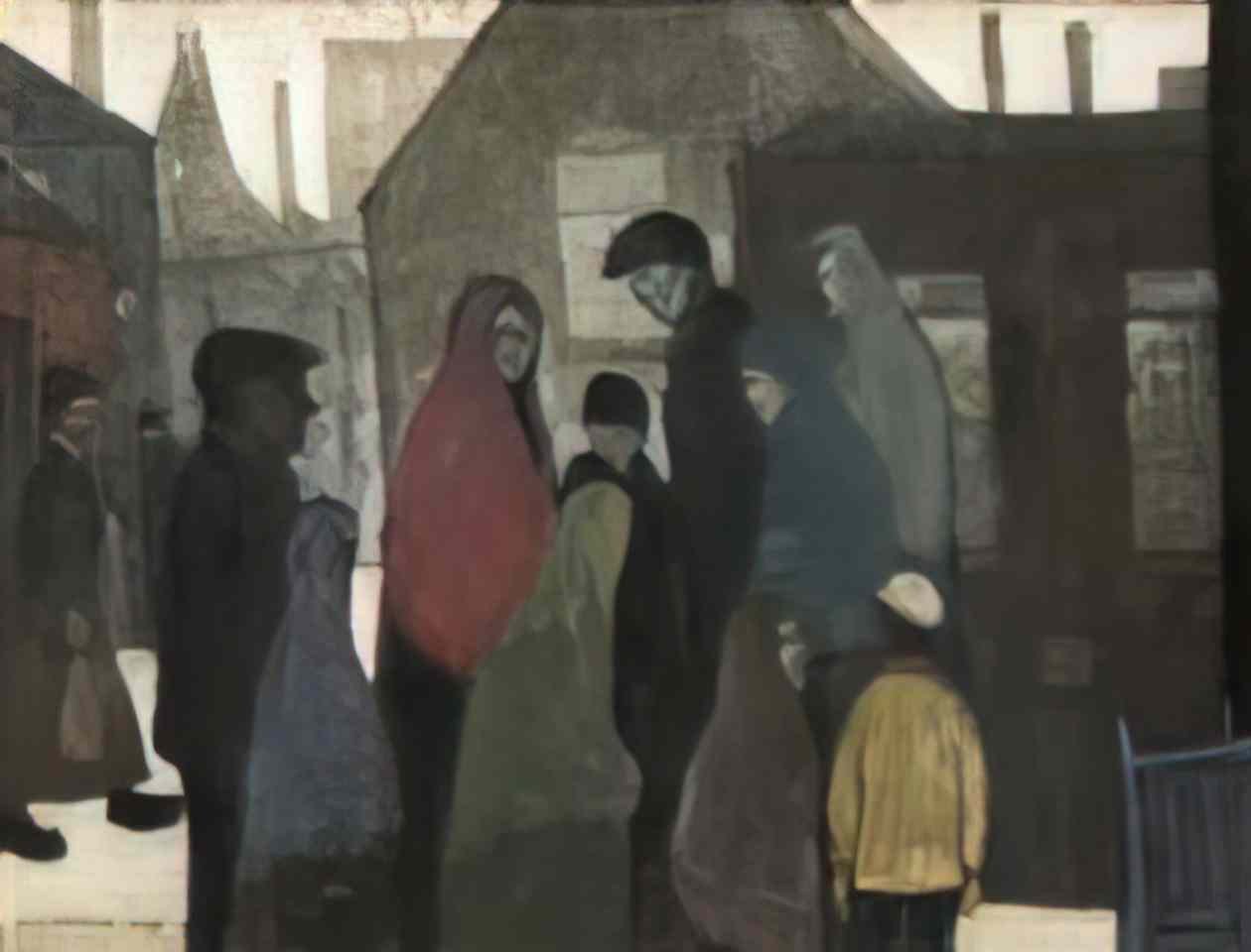 L S Lowry manchester town hall Art A4 Photo Print