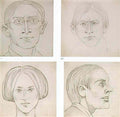 L S Lowry mother and children with dog Art A4 Photo Print
