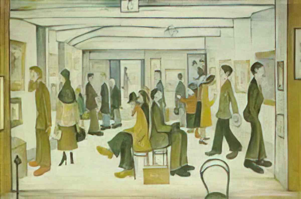 L S Lowry mother and children3 Art A4 Photo Print