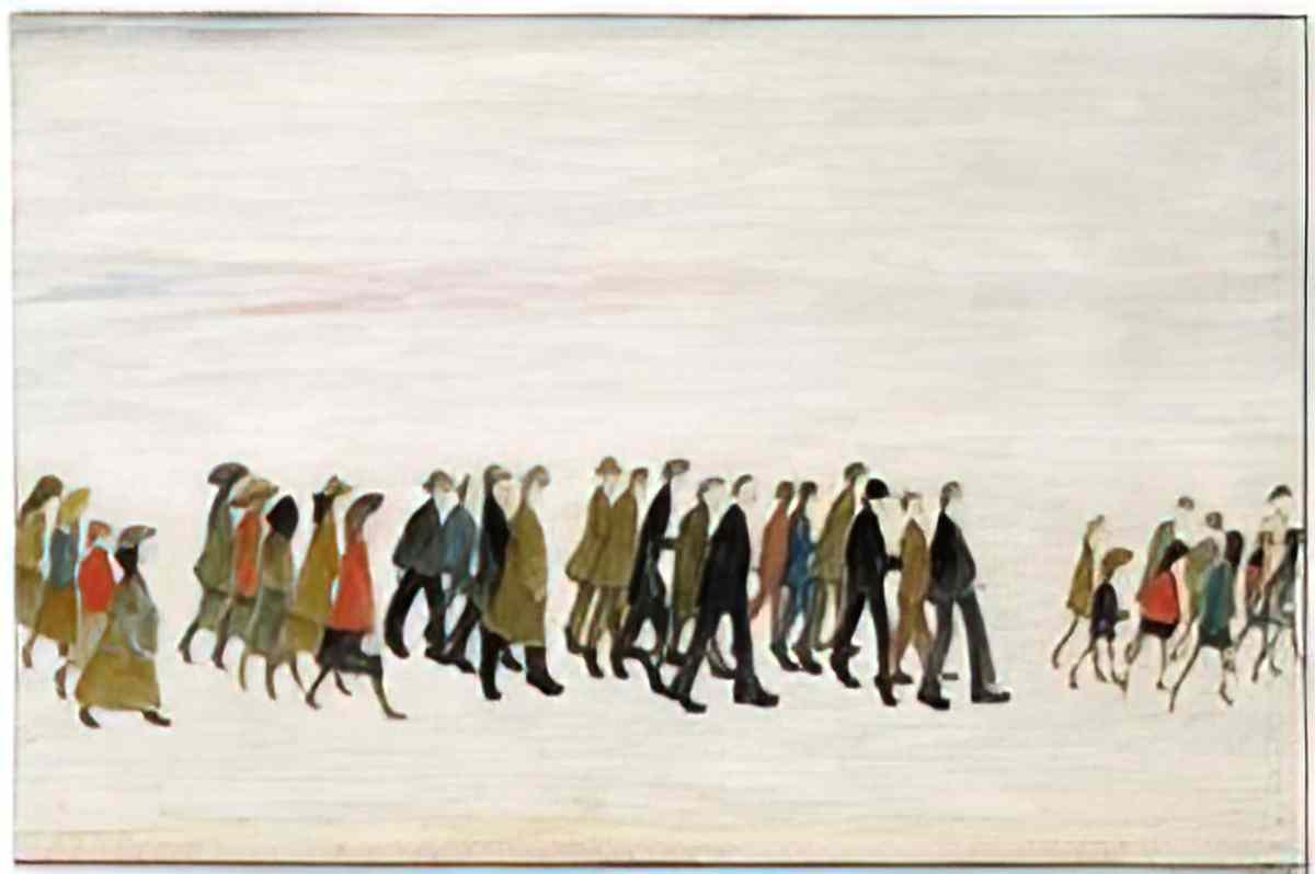 L S Lowry mother and children4 Art A4 Photo Print