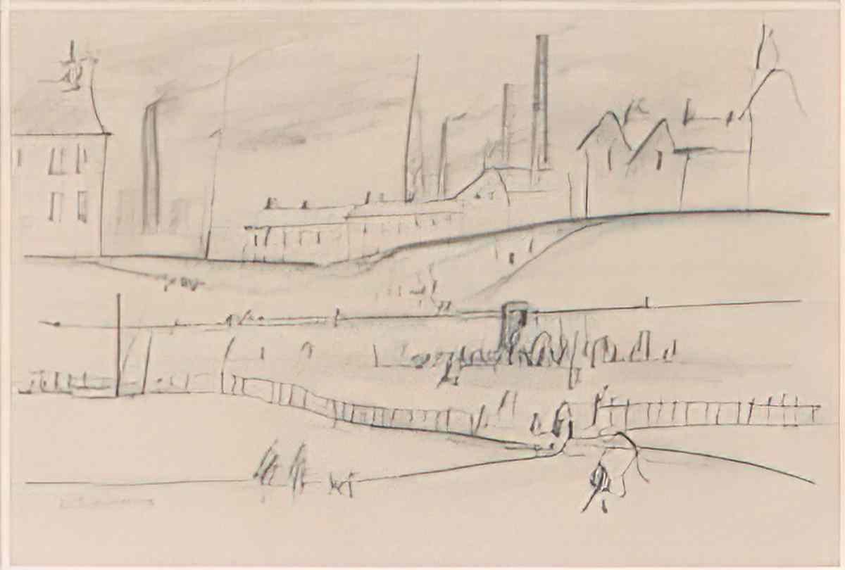 L S Lowry mother and sons 2 Art A4 Photo Print