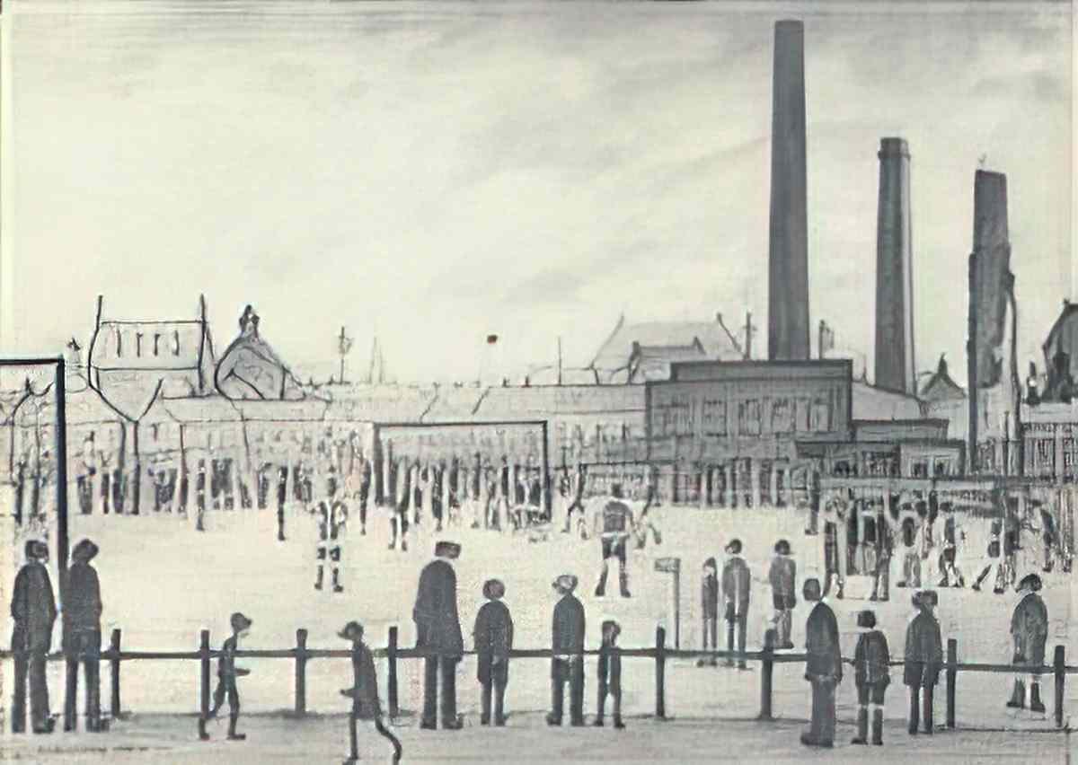 L S Lowry newbiggin by the sea Art A4 Photo Print