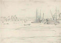 L S Lowry north blyth ferry northumberland Art A4 Photo Print
