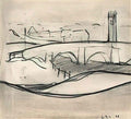 L S Lowry northern river scene Art A4 Photo Print