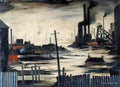 L S Lowry northern townscape Art A4 Photo Print