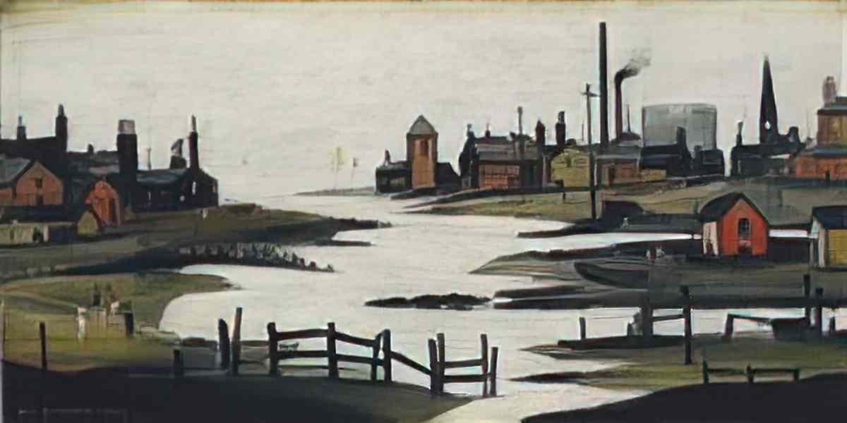 L S Lowry northleach church Art A4 Photo Print