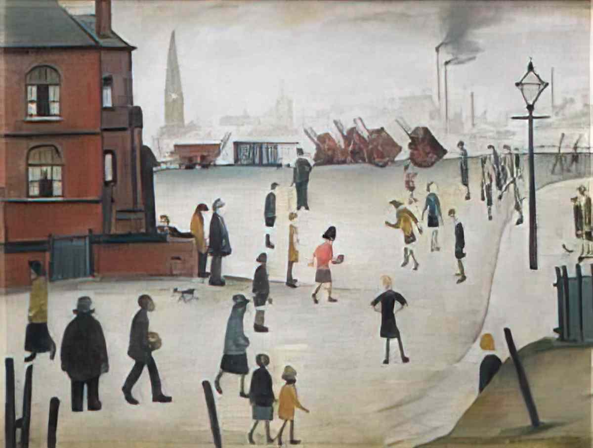 L S Lowry old chapel newcastle upon tyne Art A4 Photo Print