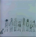 L S Lowry old dwellings Art A4 Photo Print