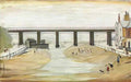 L S Lowry old property Art A4 Photo Print