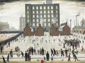 L S Lowry old salford street scene 1922 Art A4 Photo Print