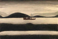 L S Lowry on the beach Art A4 Photo Print