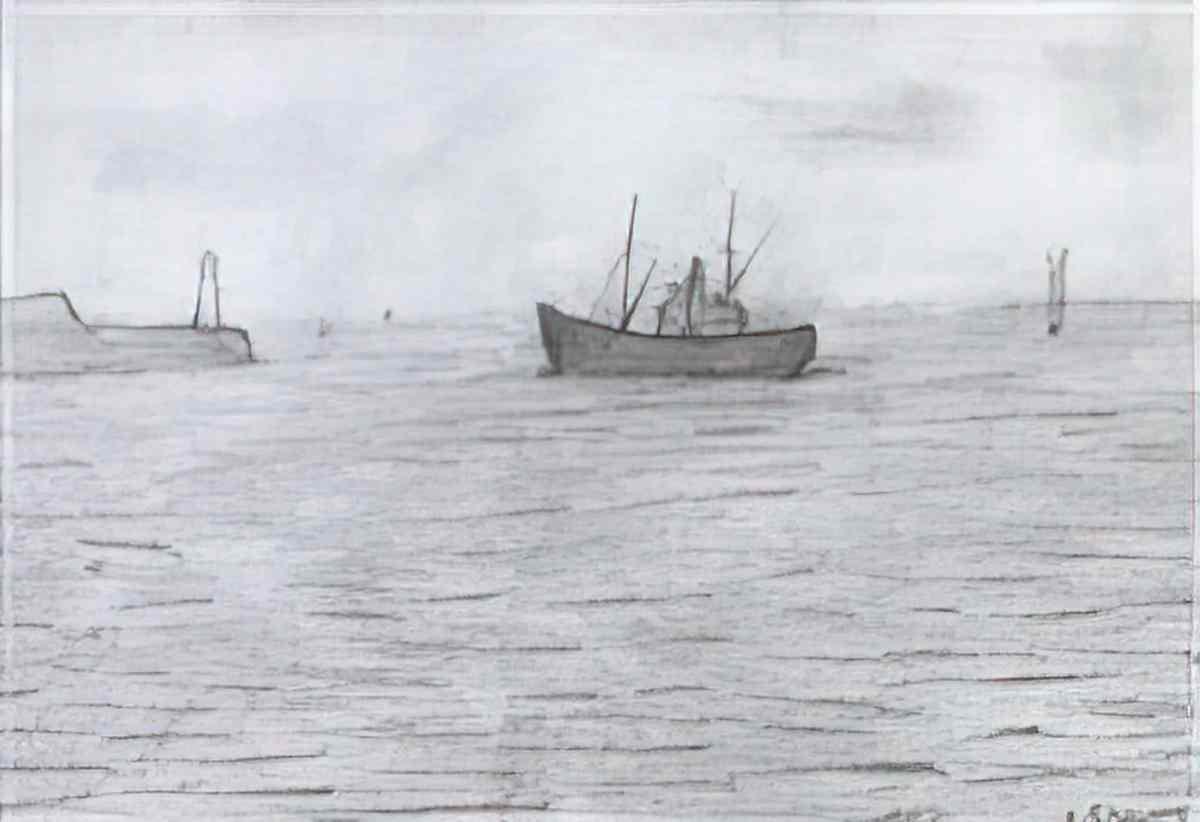 L S Lowry parton cumberland Art A4 Photo Print
