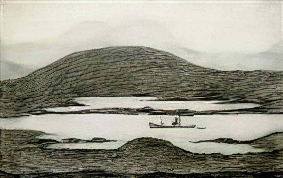 L S Lowry path to a town1 Art A4 Photo Print