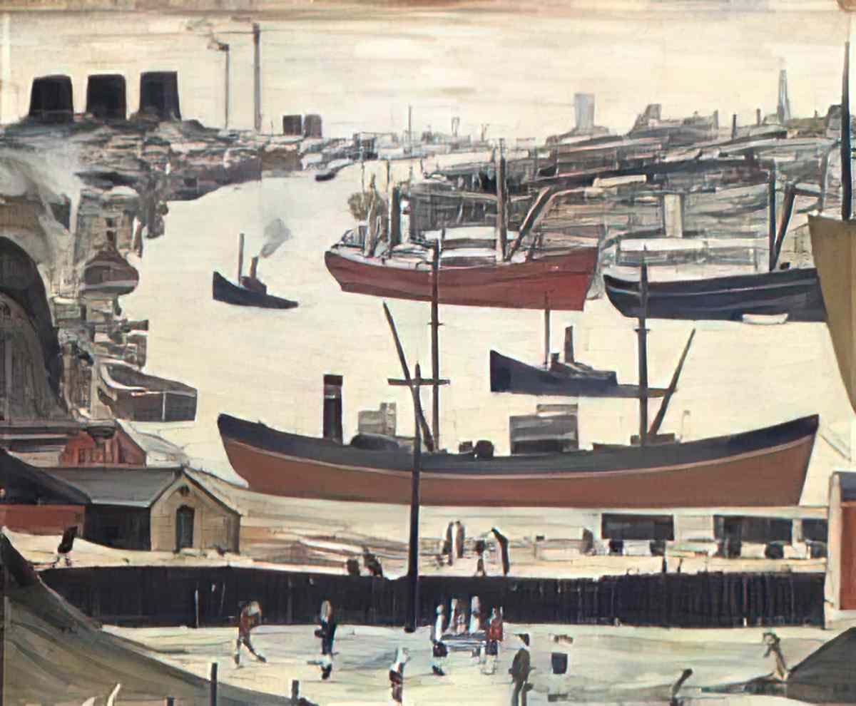 L S Lowry peel park salford 2 Art A4 Photo Print