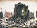 L S Lowry people talking Art A4 Photo Print