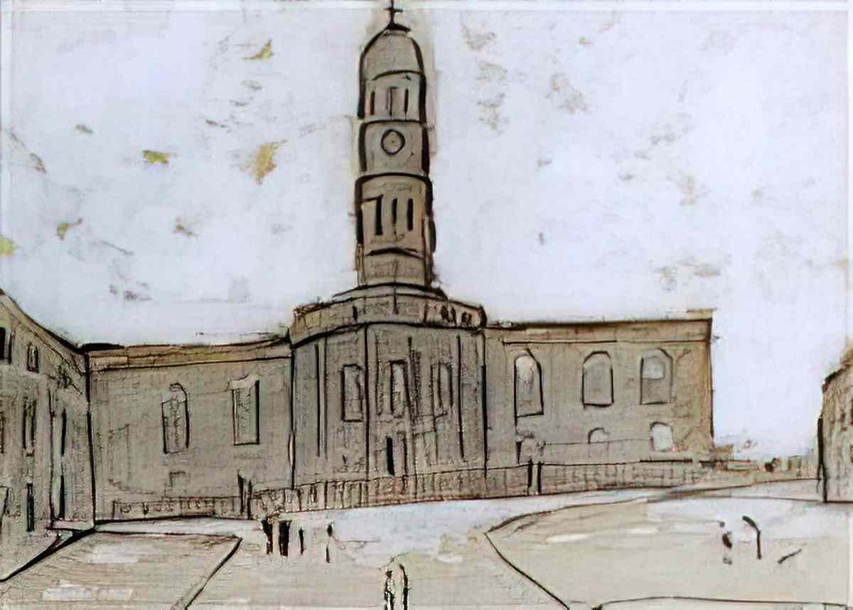 L S Lowry pit tragedy1 Art A4 Photo Print