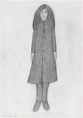 L S Lowry portrait of a boy with a tie Art A4 Photo Print