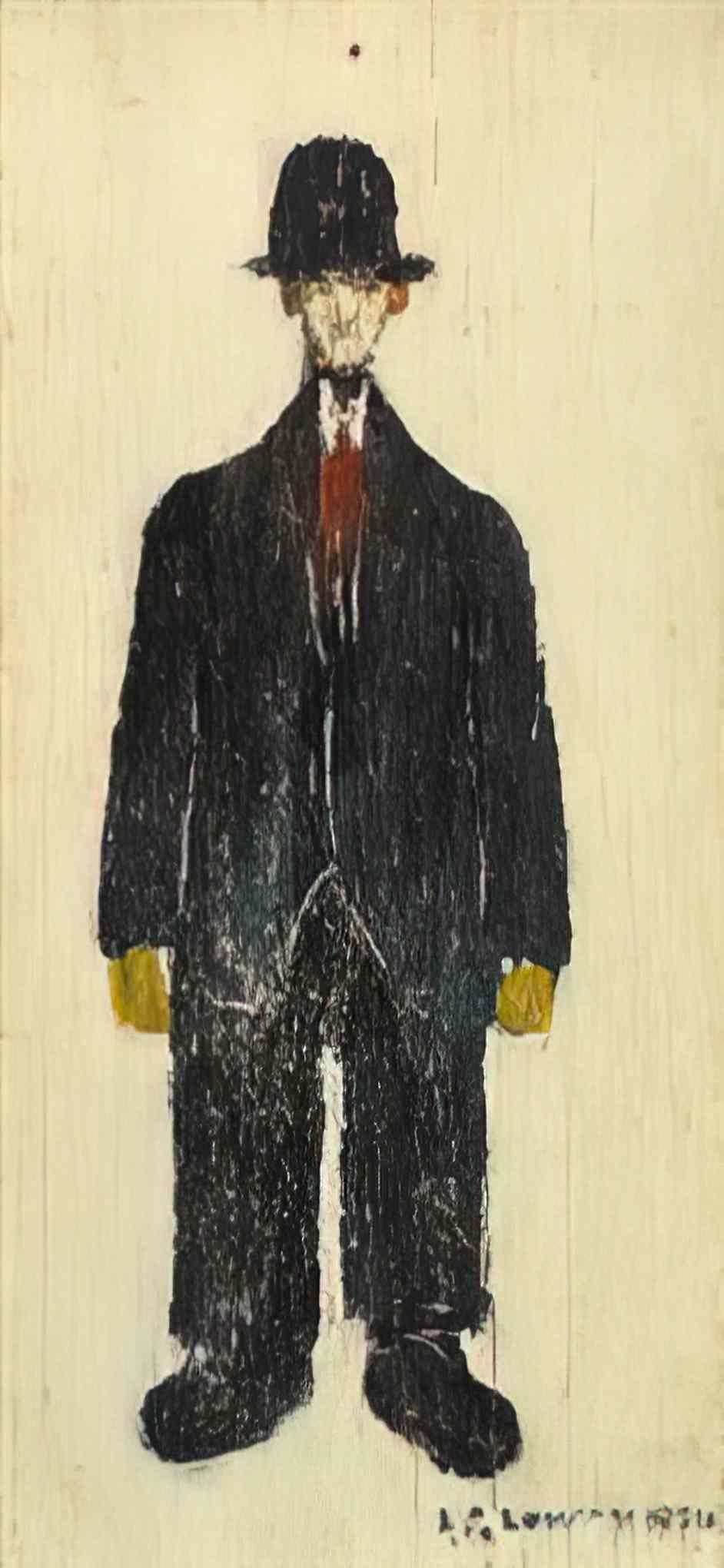 L S Lowry portrait of a man1 Art A4 Photo Print