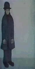 L S Lowry portrait of a man6 Art A4 Photo Print