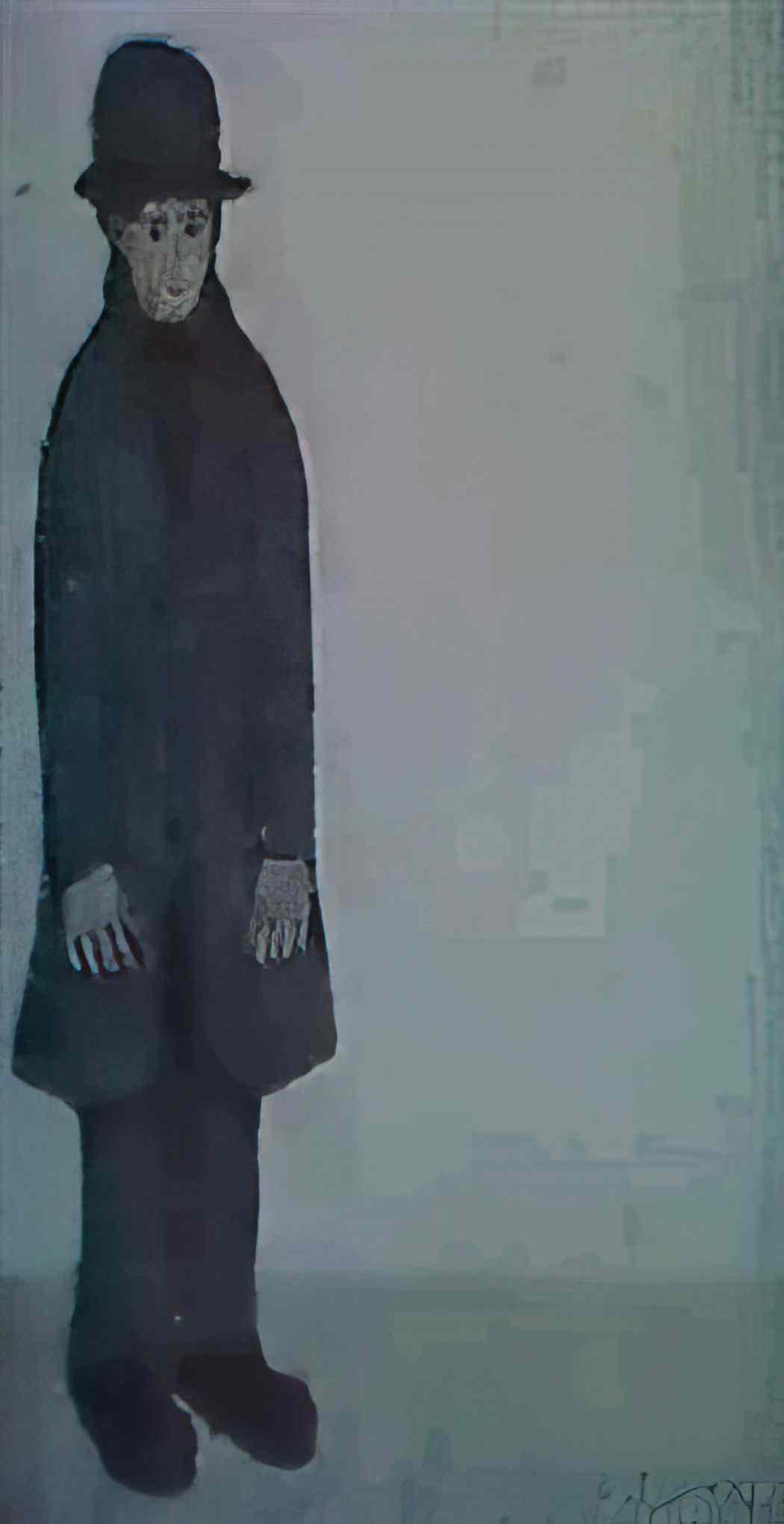 L S Lowry portrait of a man6 Art A4 Photo Print