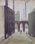 L S Lowry portrait of mr kempton Art A4 Photo Print