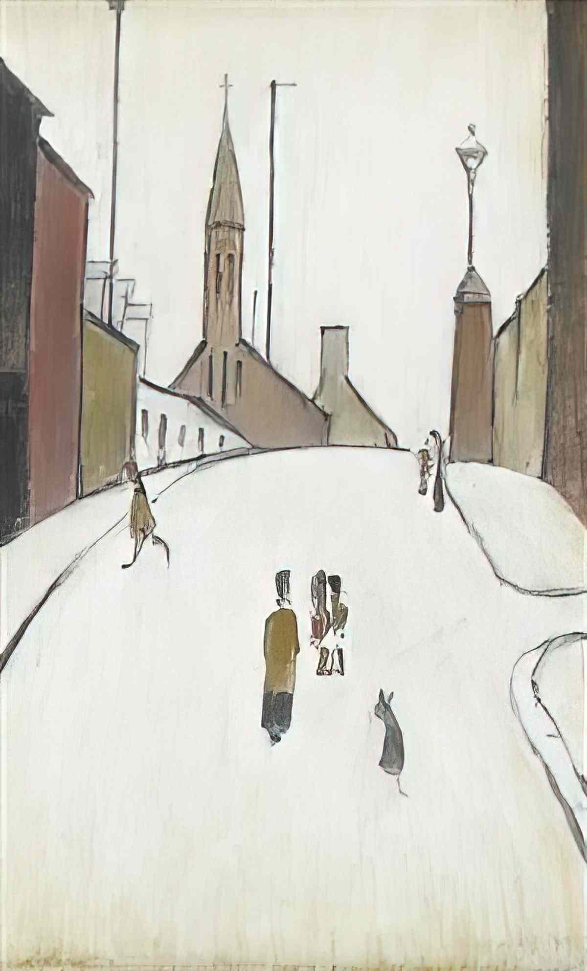 L S Lowry prussia park Art A4 Photo Print