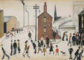 L S Lowry rhyl harbour no 1 Art A4 Photo Print