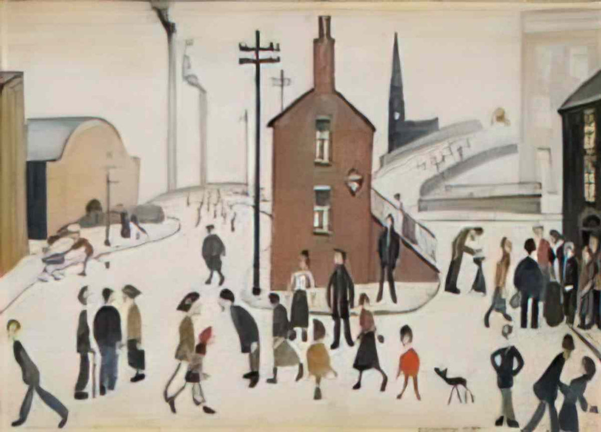 L S Lowry rhyl harbour no 1 Art A4 Photo Print