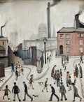 L S Lowry rhyl harbour2 Art A4 Photo Print