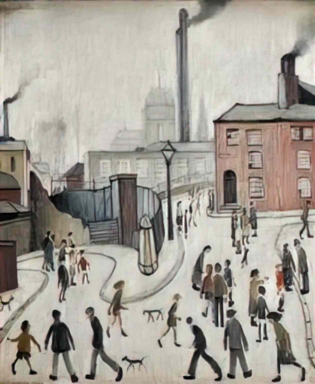 L S Lowry rhyl harbour2 Art A4 Photo Print