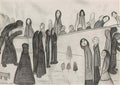 L S Lowry romantic landscape Art A4 Photo Print