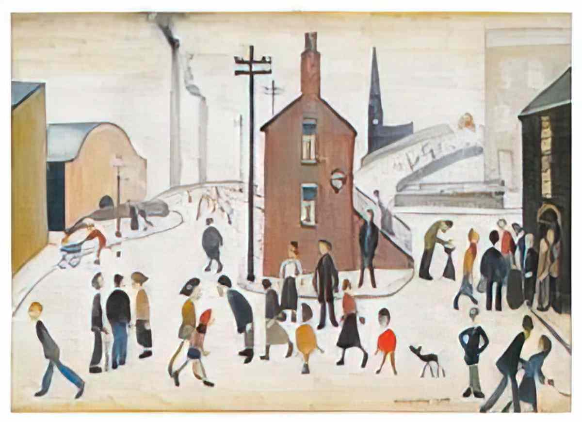 L S Lowry sailing boats Art A4 Photo Print