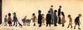 L S Lowry sailing yachts in a harbour Art A4 Photo Print