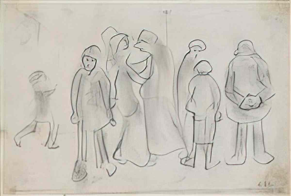 L S Lowry saturday afternoon Art A4 Photo Print