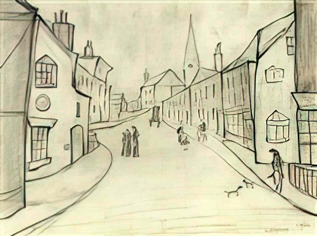 L S Lowry seaham harbour1 Art A4 Photo Print