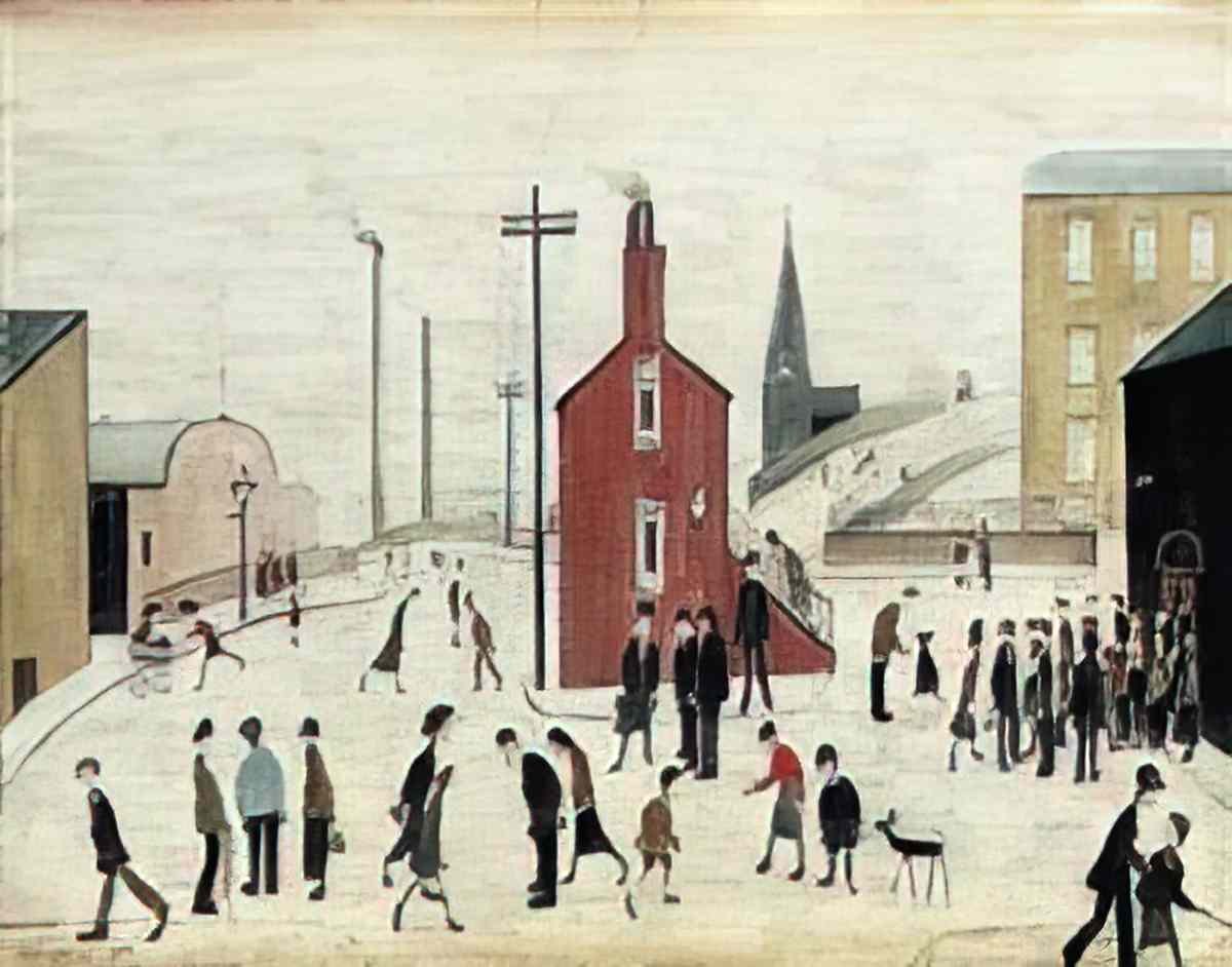 L S Lowry seascape1 Art A4 Photo Print