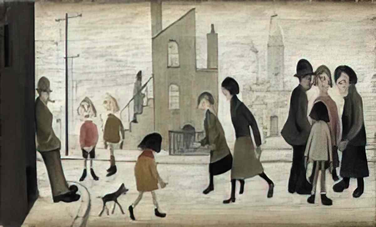 L S Lowry seascape10 Art A4 Photo Print