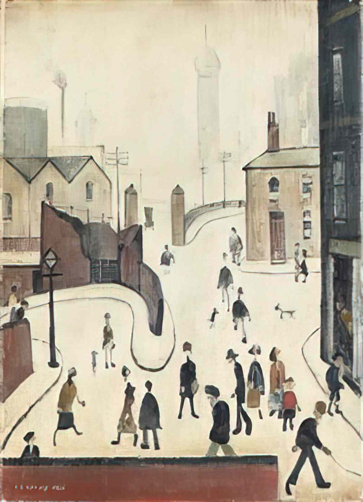 L S Lowry seascape3 Art A4 Photo Print