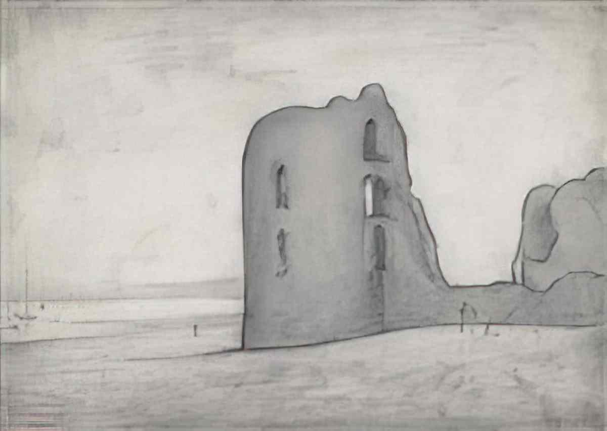 L S Lowry seascape8 Art A4 Photo Print