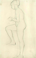 L S Lowry self portrait 1925 Art A4 Photo Print