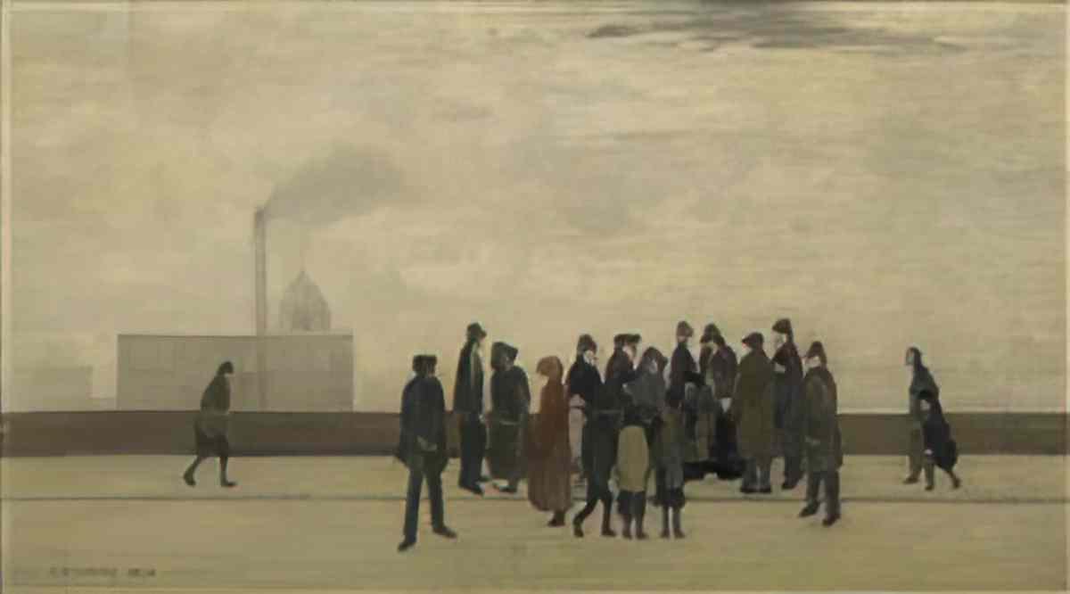 L S Lowry self portrait1 Art A4 Photo Print