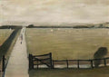 L S Lowry ship entering harbour Art A4 Photo Print