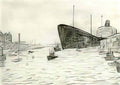 L S Lowry six figures Art A4 Photo Print