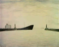L S Lowry six people Art A4 Photo Print