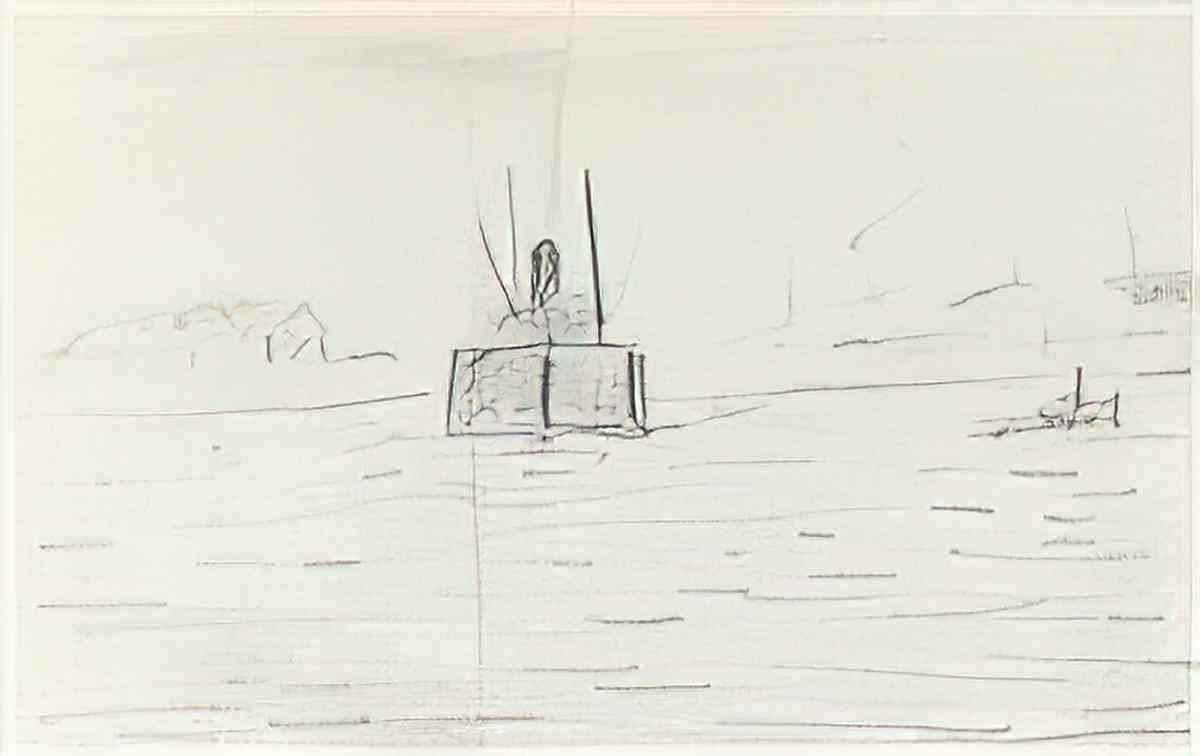 L S Lowry smith of newbiggin Art A4 Photo Print