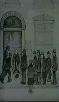 L S Lowry st augustine s church manchester 1945 Art A4 Photo Print