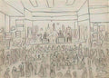 L S Lowry st matthews church Art A4 Photo Print