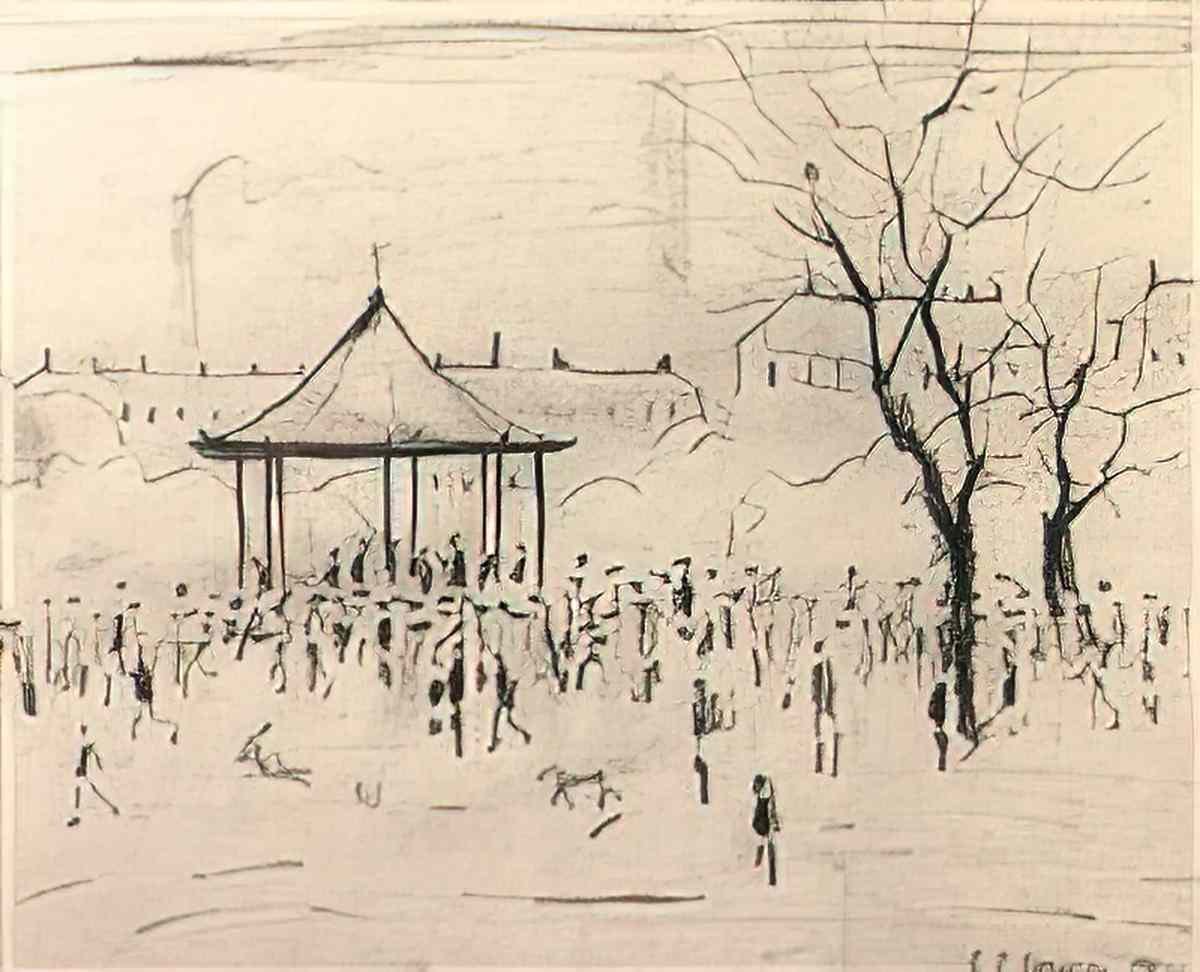 L S Lowry st michael and all angels angel meadow manchester 2 Art A4 Photo Print