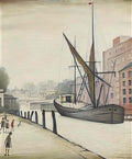 L S Lowry st michaels angel meadow Art A4 Photo Print
