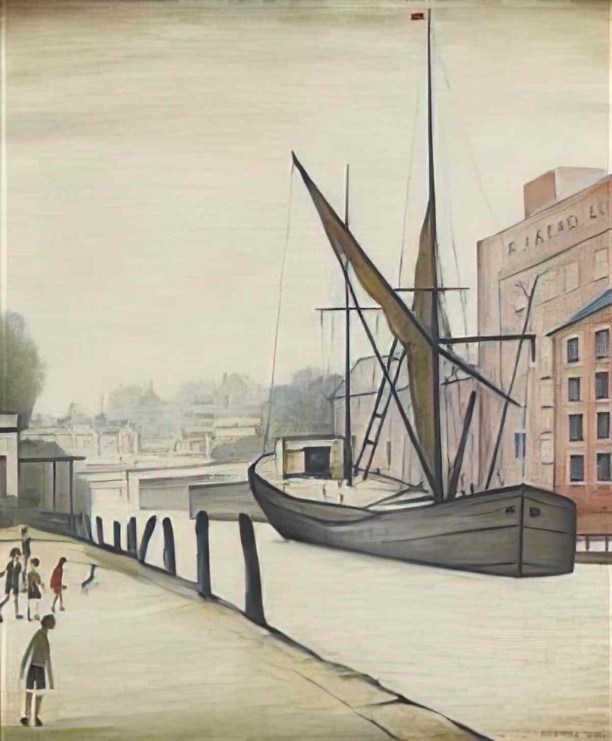 L S Lowry st michaels angel meadow Art A4 Photo Print